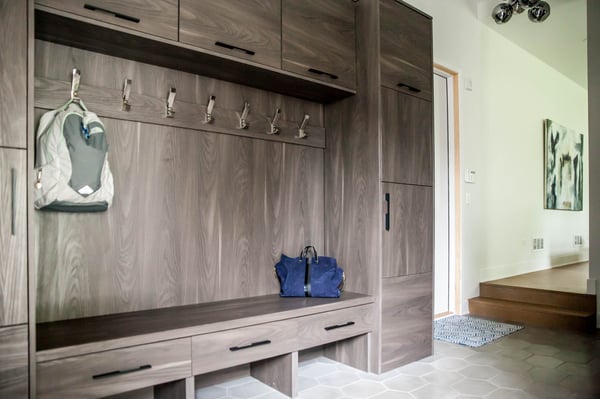 modern mudroom