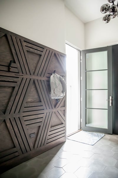 modern mudroom